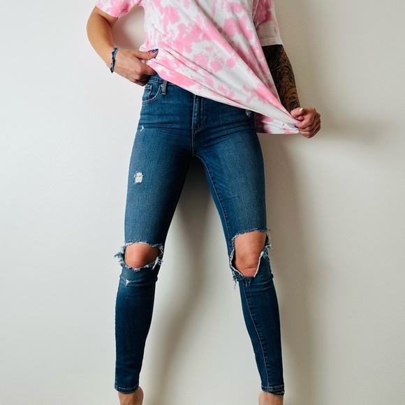 Levi's Denim - Levi’s 721 skinny high waisted jeans distressed